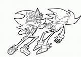 Sonic Coloring Super Scourge Shadow Pages Dark Vs Silver Supersonic Hedgehog Amy Lineart Coloriage Printable Template Scourage Sketch Friends Library sketch template