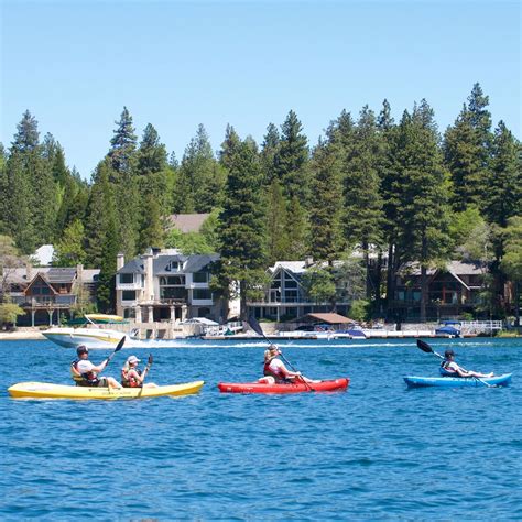 kayaking  staying   lake arrowhead resort  spa lake