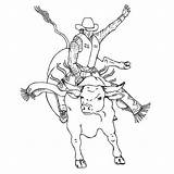 Bull Riding Rodeo Bucking Bulls Riders Cowboy Pbr Colorir Tooling Patterns Toros Bronco Rodeio Touro Cavalos Cowgirl Ift Monta sketch template