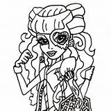 Coloring Pages Printable Monster High Operetta Choose Board Dolls sketch template
