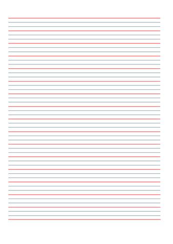 handwriting paper small lines  teaching resources