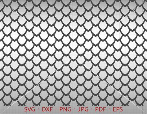 dragon scales svg seamless dragon scales clipart vector dxf etsy