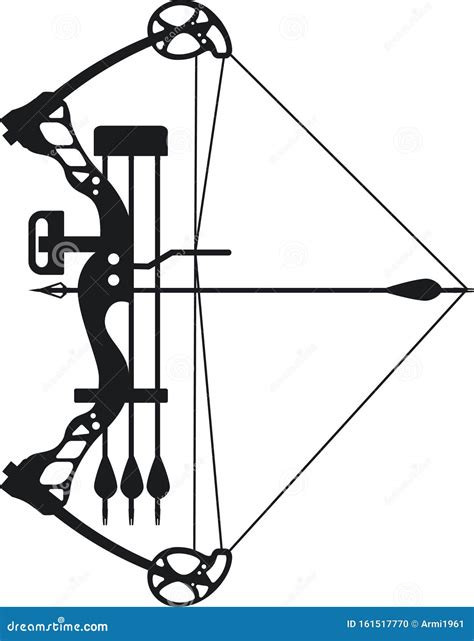 compound bow stock illustrations  compound bow stock illustrations vectors clipart