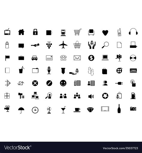 business icon image set royalty  vector image