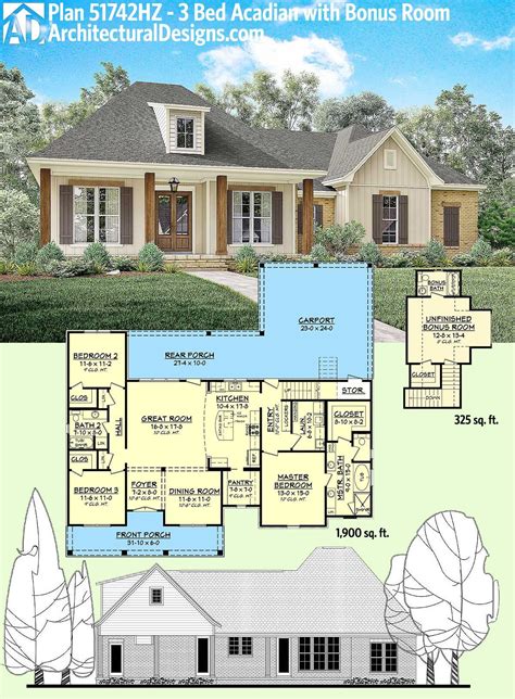 square foot house plans acadian house plans  house plans acadian homes