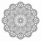 Mandala Ornamental Circular Circulaire Motif Ornemental Contour Coloriage sketch template