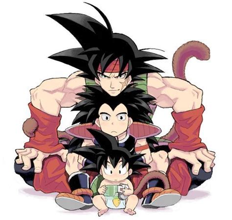 bardock with sons raditz and kakarot goku dragon ball dragon ball z dragon ball y dragones