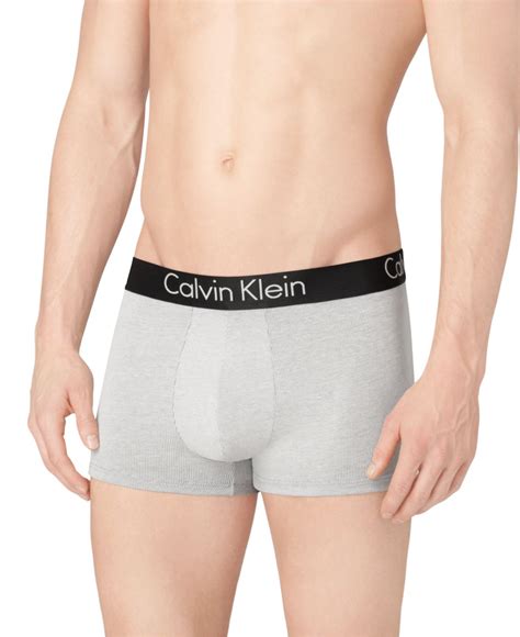 Lyst Calvin Klein Men S Dual Tone Trunks In Gray For Men