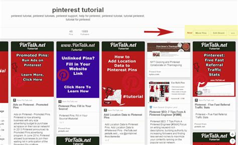 how to move pinterest pins