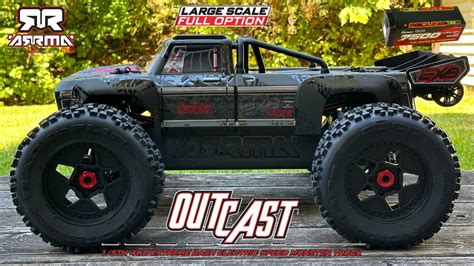 arrma outcast  exb rtr unboxing   youtube