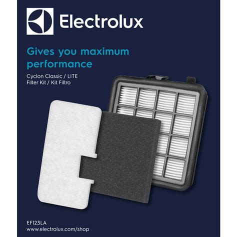 Kit Filtro Ef123la F9 Lit21 Aspirador Electrolux Cyclon Classic Lite