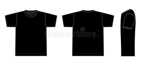 Black T Shirt Template Vector