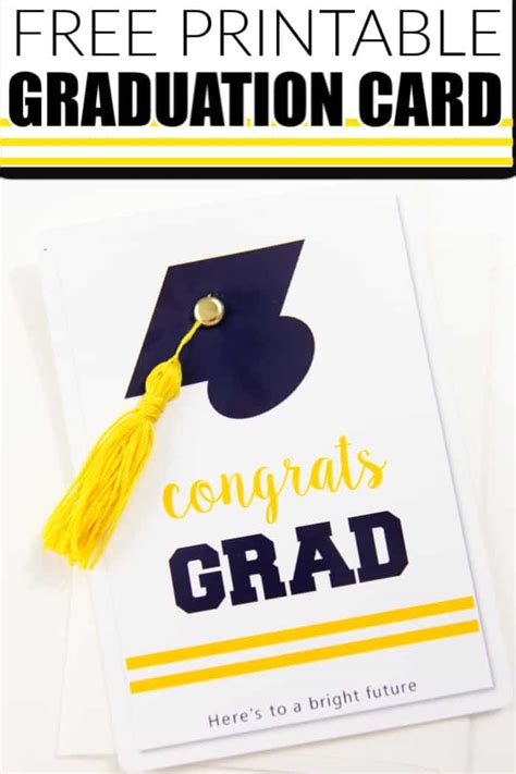 graduation card  printable