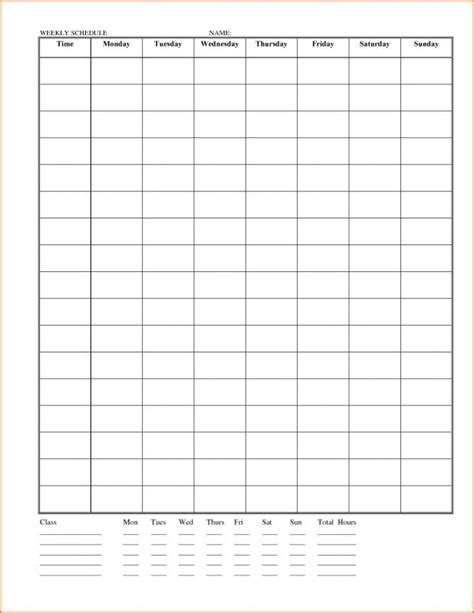 weekly time sheets template business