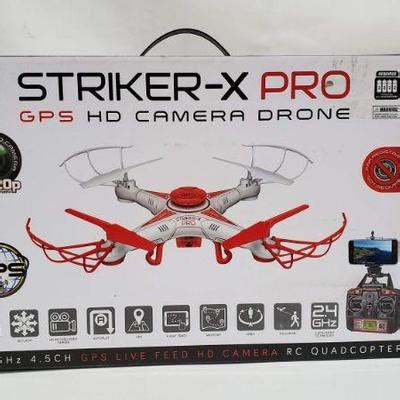 striker  pro gps hd camera drone  box open  estatesalesorg