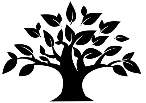 clipart tree black