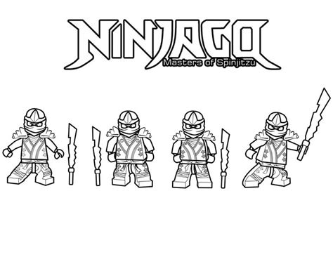 ninjago  ninja master  spinjitzu coloring page  print