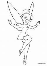 Coloring Pages Tinker Bell Tinkerbell Disney Printable sketch template