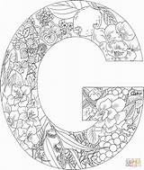 Coloring Letter Pages Alphabet Letters Plants Adults Printable Sheets Animals Adult Supercoloring Book Colouring Nature Color Bubble Preschool Giraffe Drawing sketch template