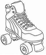 Roller Skate Coloring Pages Derby Skating Drawing Colouring Sketch Skates Jamestown Shoes Printable Drawings Coloringhome Print Silhouette Party Birthday Coloriage sketch template