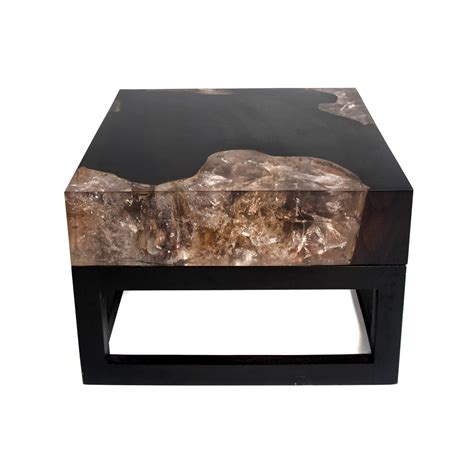 cracked resin coffee table  base cr andrianna