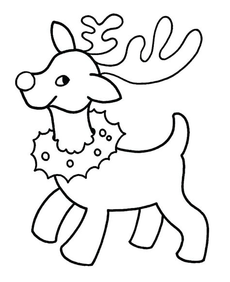 printable reindeer outline