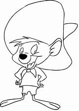 Speedy Gonzales Coloring Cartoon Pages Tunes Looney Characters Popular sketch template