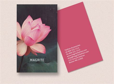 business card lotus blossom business card templates creative market