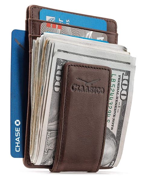 credit card holder wallet slim design genuine leather card slots