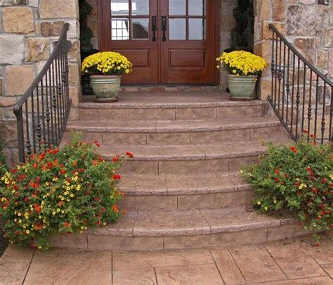 front porch steps ideas  pinterest siding colors exterior