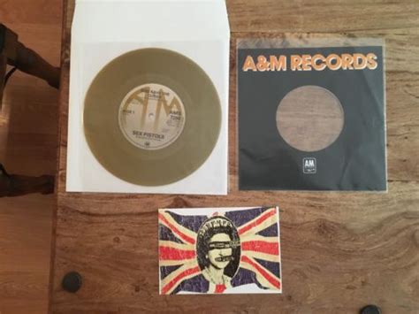 Sex Pistols God Save The Queen Aandm Gold Vinyl 7