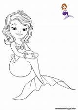 Princesse Sirene sketch template