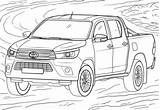 Toyota Coloring Hilux Pages Trucks Pickup Cars Printable Print Drawing Car Color Kids Categories Search Template Coloringonly sketch template