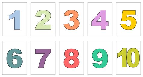 number cards    pictures  printable