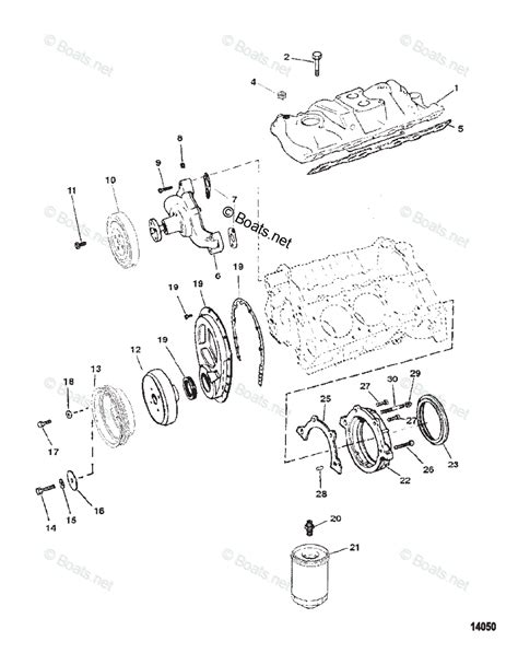 mercruiser sterndrive gas engines oem parts diagram  intake manifold  front cover boatsnet
