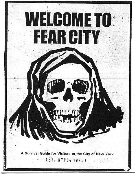 welcome to fear city nypd unprecedented 1975 pamphlet