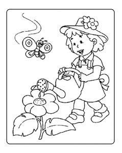pin  spring theme coloring pages