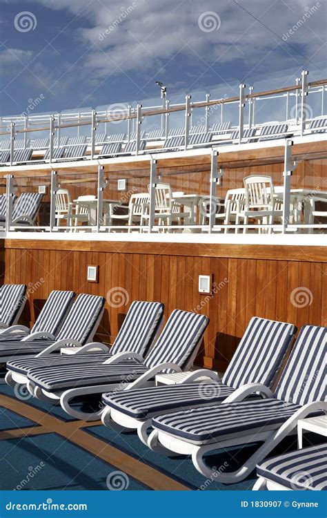 sun deck stock image image  sunloungers seat sunshine