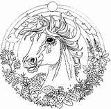 Colouring Licorne Bestof Cheval Challenging Everfreecoloring Clipground sketch template