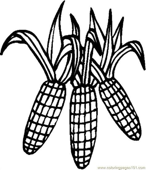 image thanksgiving corn coloring pages