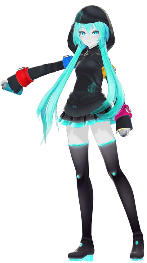 anime character  blue hair  black boots