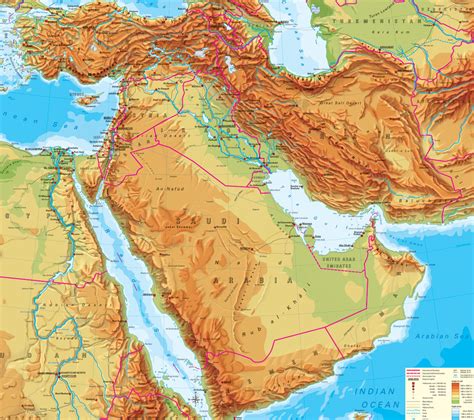map   middle east