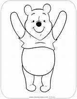 Winnie Pooh Coloring Pages Disneyclips Activities Stretching Printable sketch template