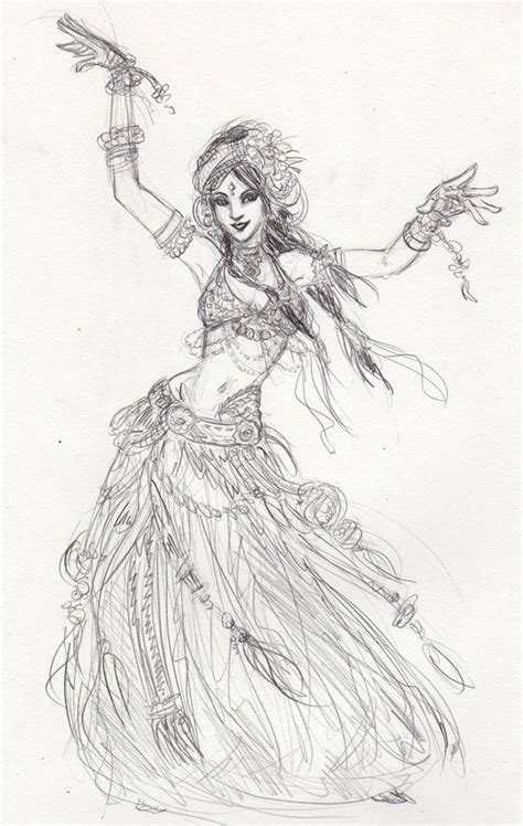 belly dancer drawings uploaded  pinterest dancing drawings