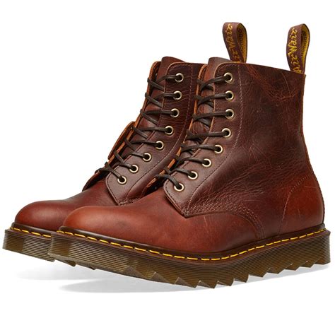 dr martens ripple sole boot   england stead caramel oiled leather
