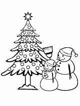Christmas Coloring Pages Tree Trees Kids Color Gifts Archive Comments sketch template