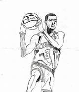 Chris Paul Drawings Pixshark Basketball sketch template