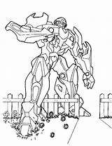 Extinction Transformers sketch template