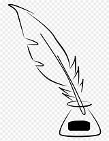 Pen Quill Clipart Winging sketch template