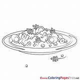 Coloring Salad Pages Sheet Title sketch template